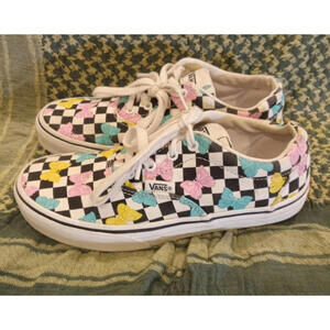 Vans Missy Size 3  Doheny Butterfly Checkerboard Multicolor Skate Shoes   sb9